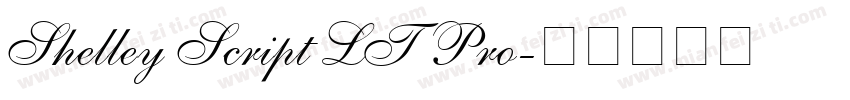 Shelley Script LT Pro字体转换